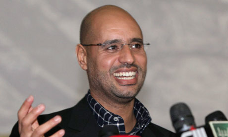 Muammar Gaddafi's son has claimed that Libya helped finance Nicolas 