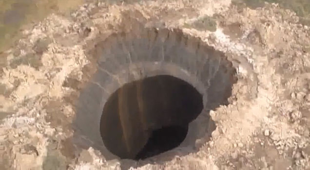 Mysterious giant hole suddenly appears in Siberia