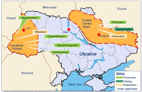 Dnieper Donetsk shale basin