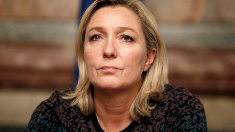 Frances far-right National Front political party leader Marine Le Pen