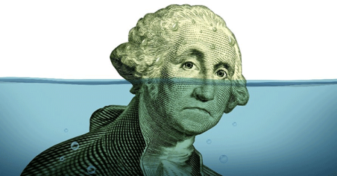 Sinking-dollar-debt