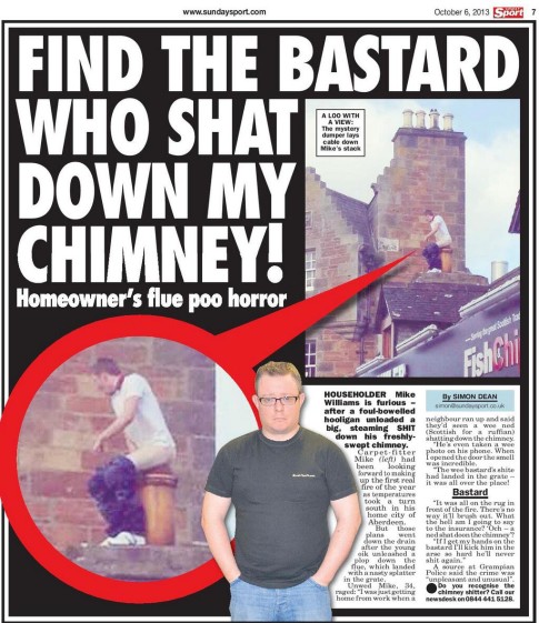 Find The Bastard Who Shat Down My Chimney