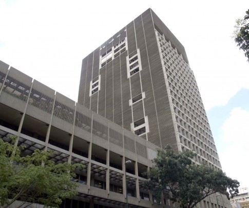 Headquarters of the Central Bank of Venezuela in Caracas