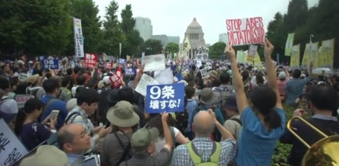 Unusually Massive Protests Erupt in Japan