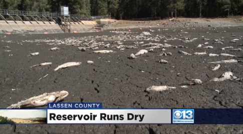California Lake Runs Completely Dry Overnight