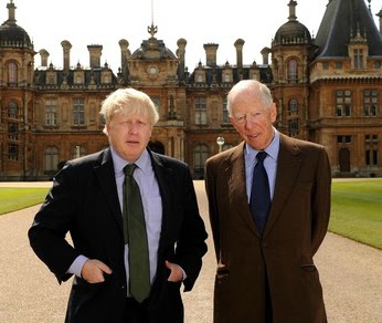 Boris Johnson with Jacob Rothschild