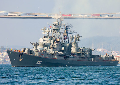 Russian Missile Destroyer Fires Warning Shots To Avoid Collision With Turkish Vessel