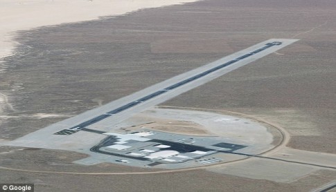 Area 6 (pictured), which was once used for underground nuclear testing