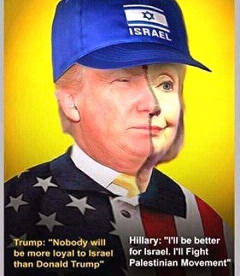 Israel-Hillary-Trump