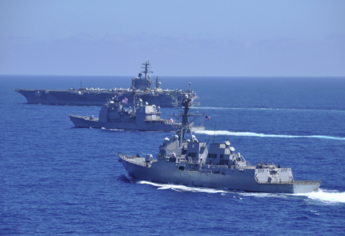 U.S. Warships Surround Disputed Chinese Waters, Prepared for War