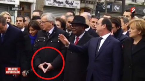 Juncker hand sign