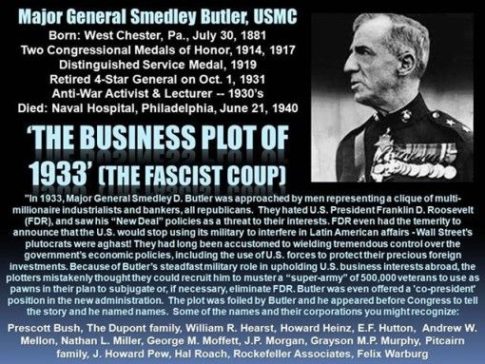 Smedley Butler and the Fascist Coup 1933