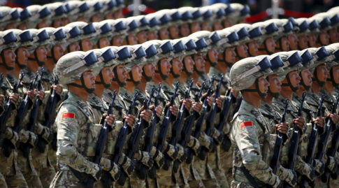 Soldiers of China's People's Liberation Army