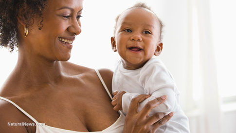 african-american-woman-mother-baby-infant-laughing