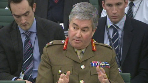General Sir Richard Barrons said armed forces capability had been withered by design