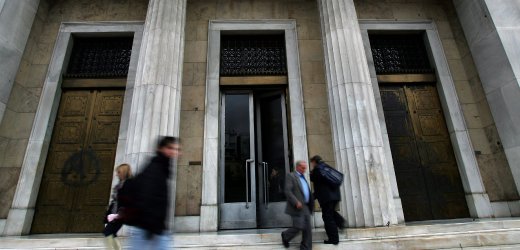 Greek central bank in Athens