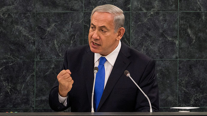 Israeli Prime Minister Benjamin Netanyahu speaks at the 68th United Nations General Assembly on October 1, 2013 in New York City