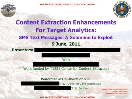NSA collects millions of text messages daily in 'untargeted' global sweep