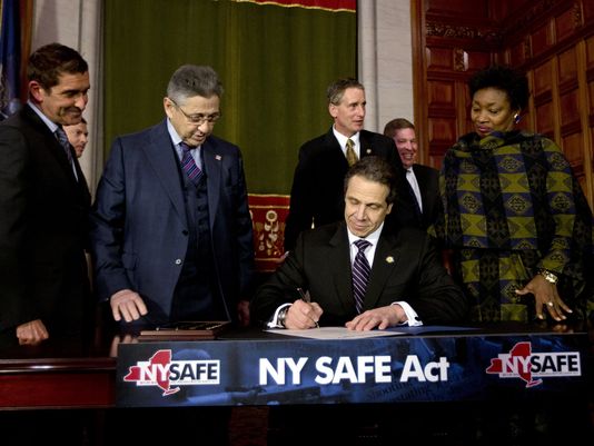 New York Gov. Andrew Cuomo signs New York's Secure Ammunition and Firearms Enforcement Act into law