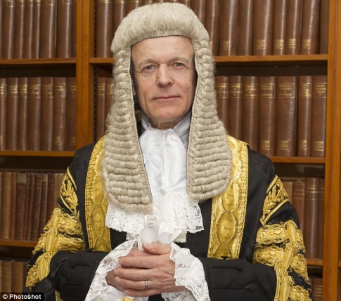 Lord Justice Fulford, pictured in his full legal regalia, was named last year as an adviser to the Queen