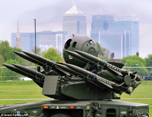 Surface-to-air missiles in a public park for the 2012 London Olympics