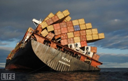 cargo ship keeling