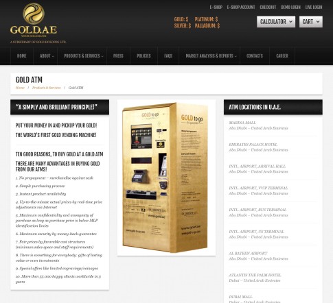 Goldae gold ATM